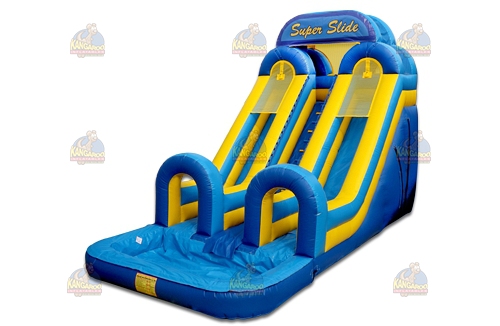 Dual Lane Super Slide with Pool